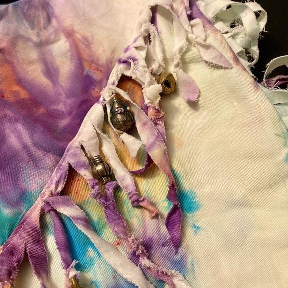 Tye dye homemade messenger style bag - Picture 4 of 5